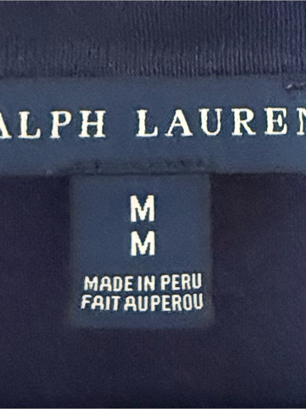 Ralph Lauren Women's Short Sleeve V-Neck Tee - Navy Blue - Picture 3 of 4